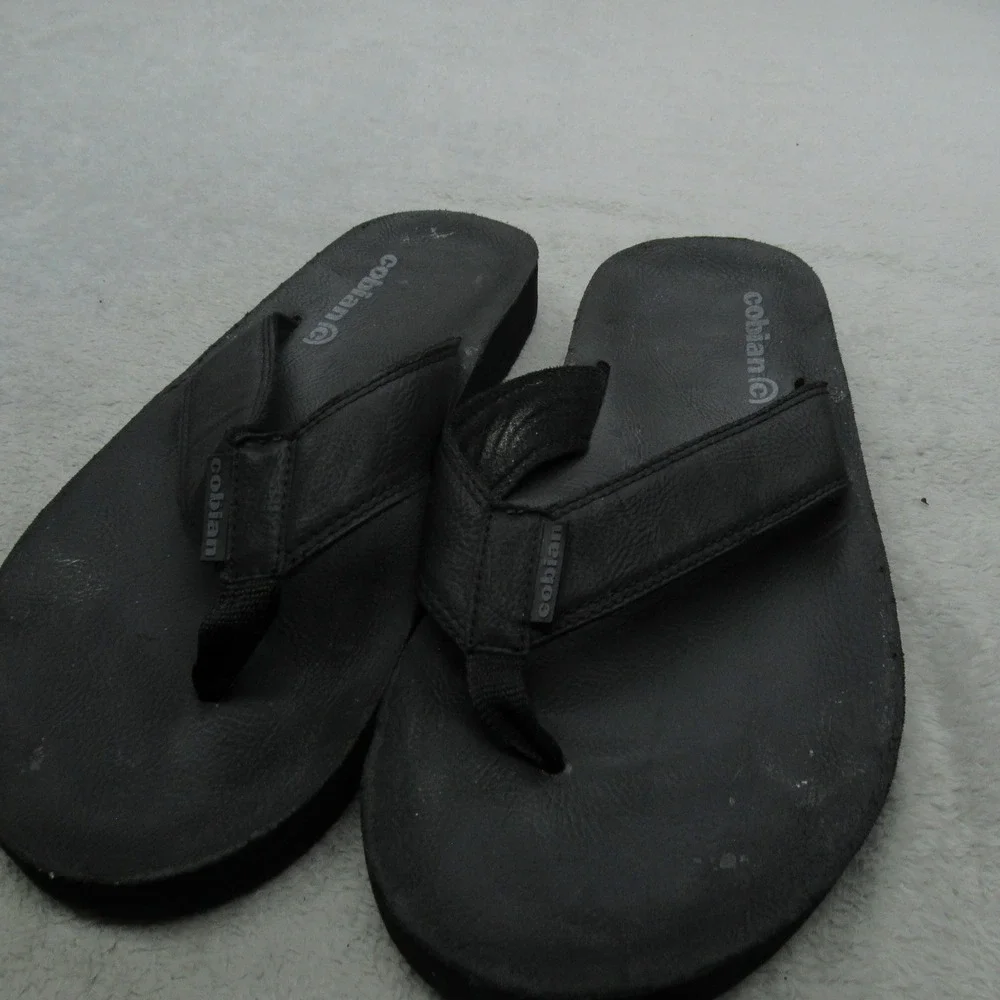 Cobian Mens 13 Sandals Black Thong Flip Flops Comfort‎ Lightweight Casual Beach